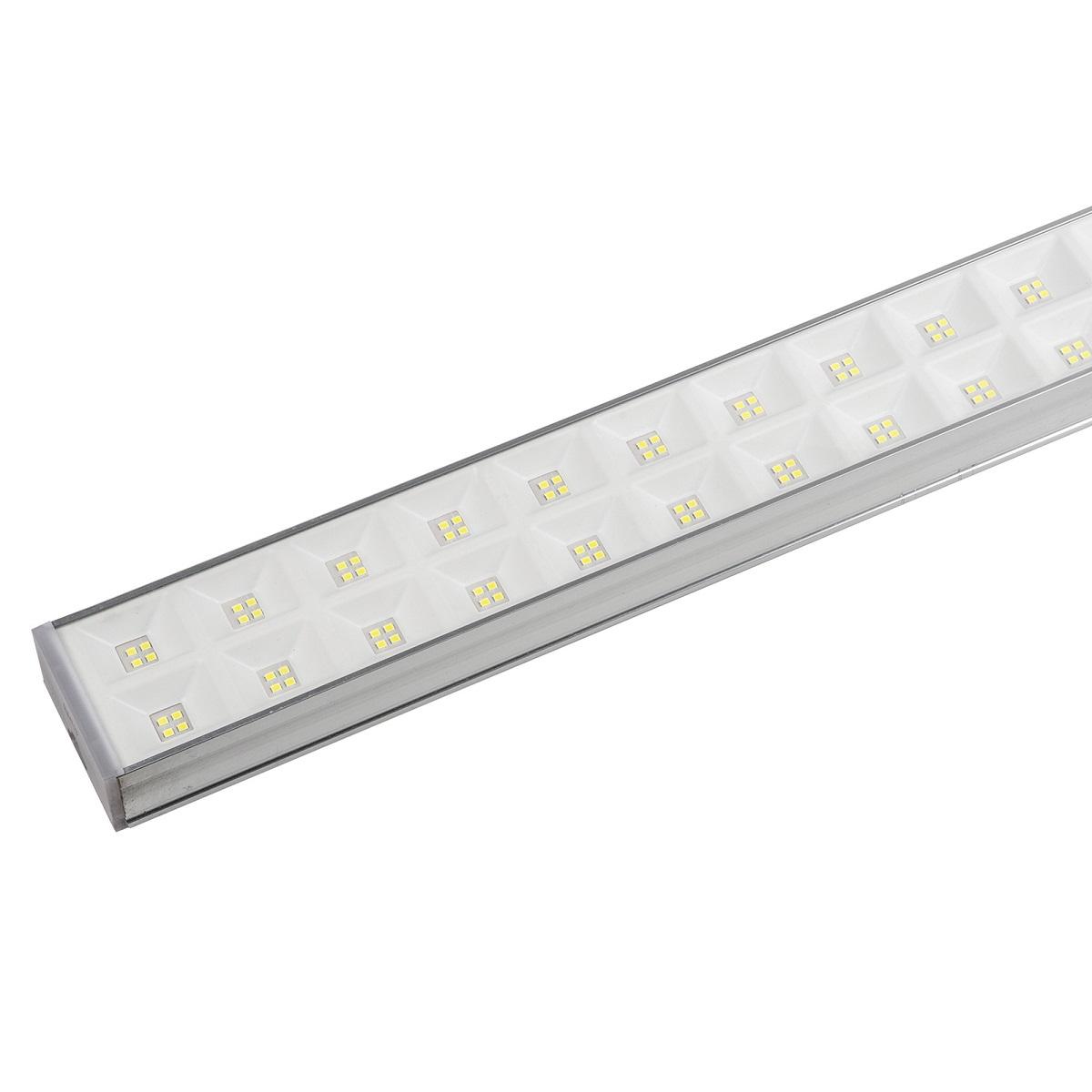 фото линейный светодиодный светильник uniel ulo-fl120c-100w/4000k/k silver linkable ul-00010829 | 220svet.ru