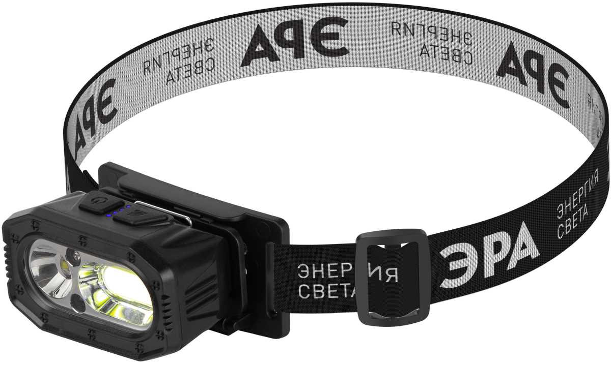 фото фонарь налобный светодиодный эра ga-814 аккумуляторный 5 вт cob + 5 вт led 5 режимов сенсорное управление б0069577 | 220svet.ru