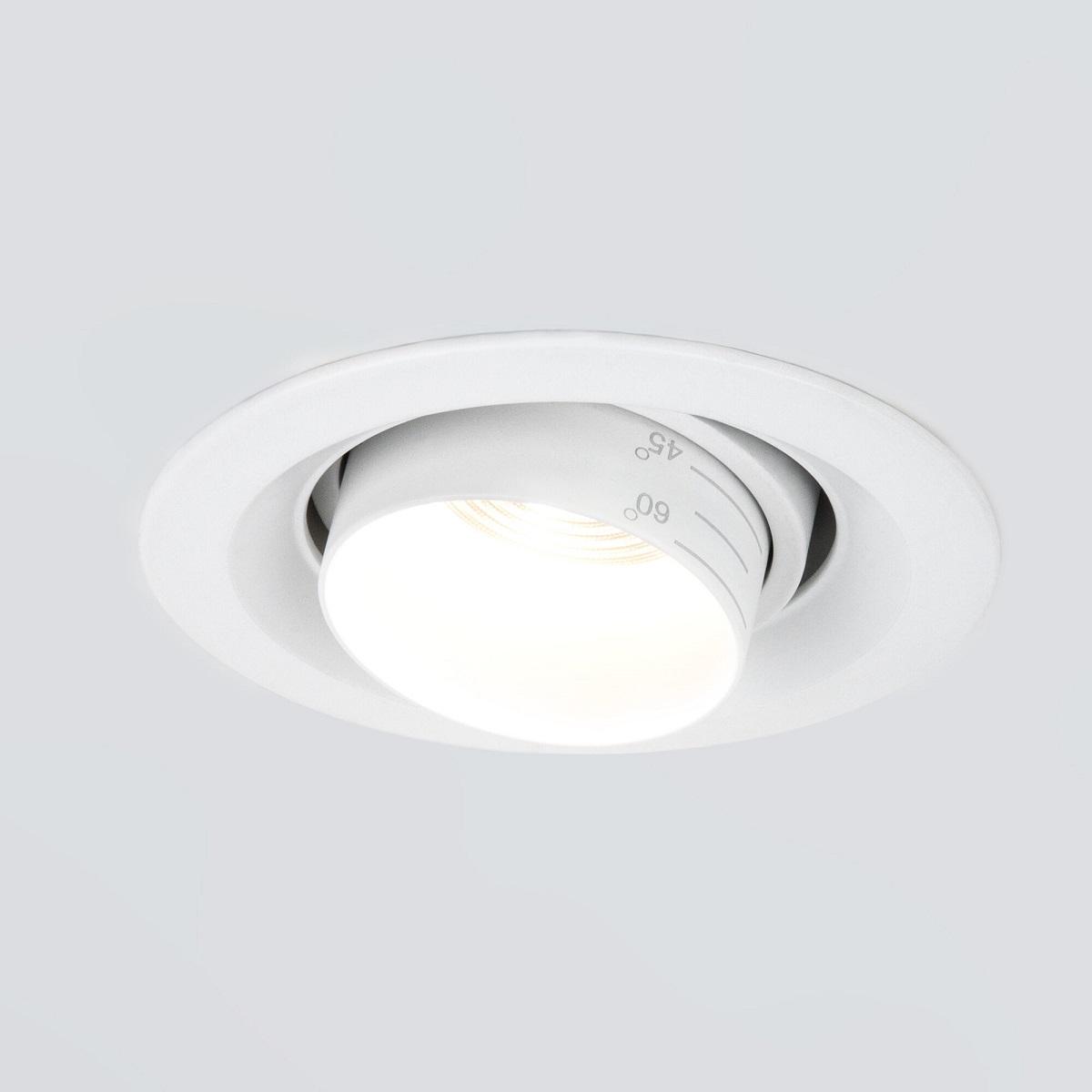 фото встраиваемый светодиодный светильник elektrostandard 9919 led 10w 3000k белый a064031 | 220svet.ru