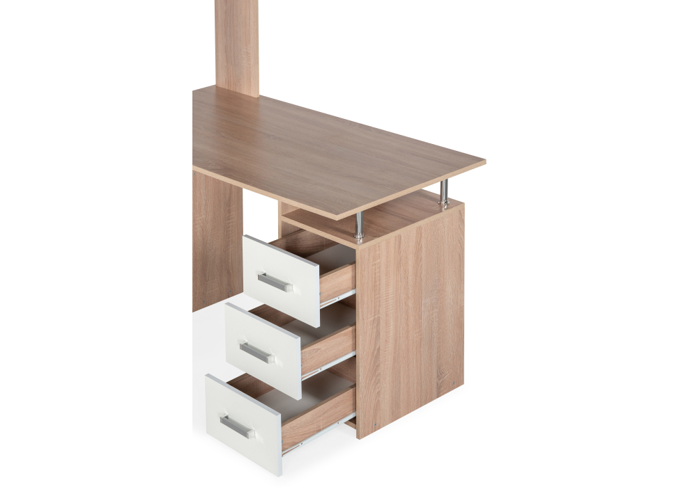 фото компьютерный стол woodville кс15 левый дуб сонома 328695 | 220svet.ru