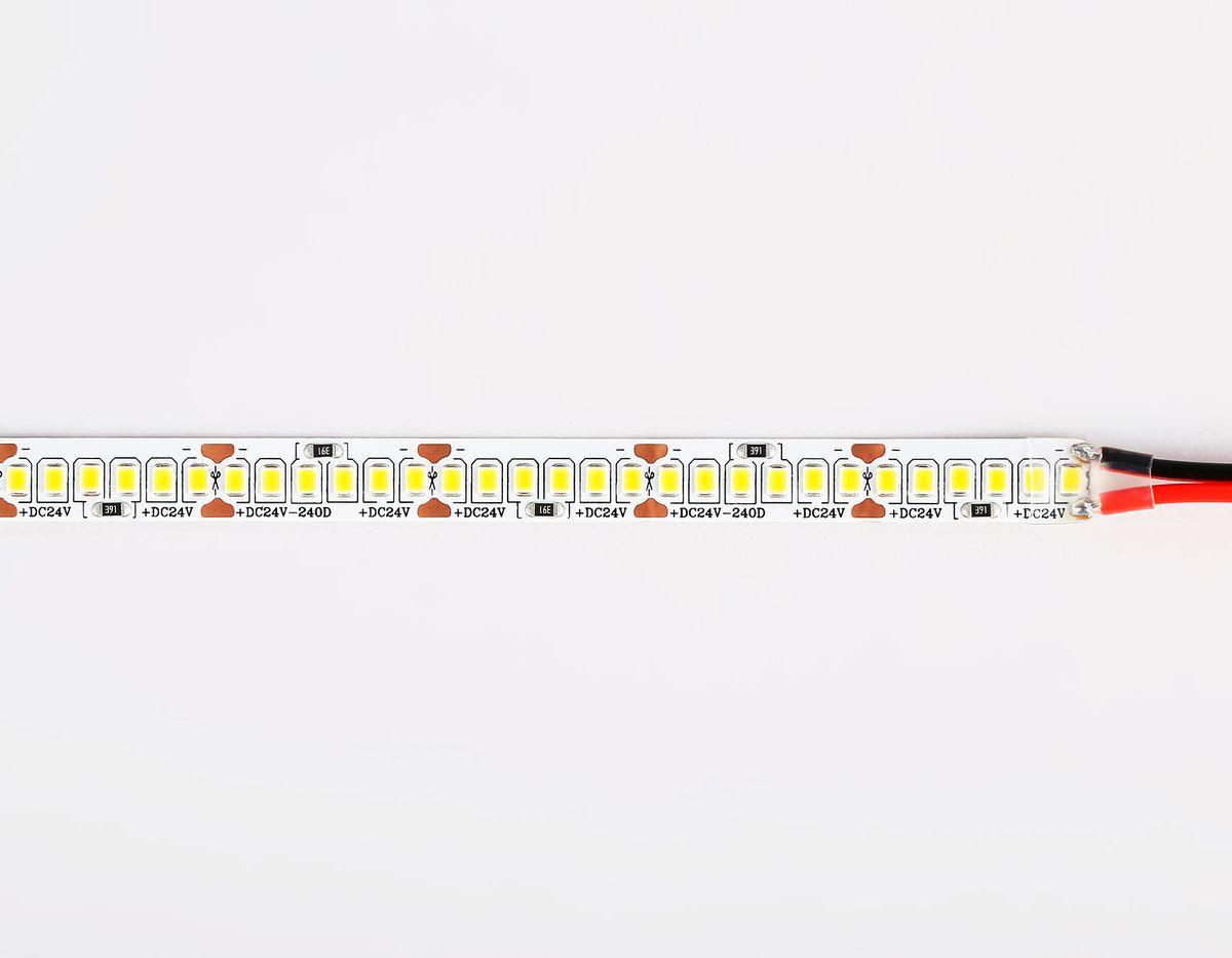 фото светодиодная лента  дневной белый ambrella light 18w/m 240led/m 2835smd 4500к 5m gs3302 | 220svet.ru