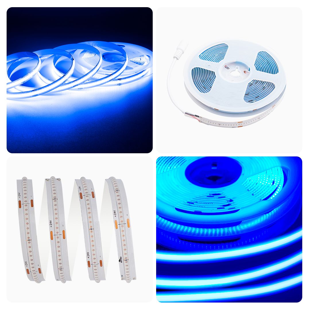 фото лента apeyron 14w/m 512led/m cob синий 3m 212оо | 220svet.ru