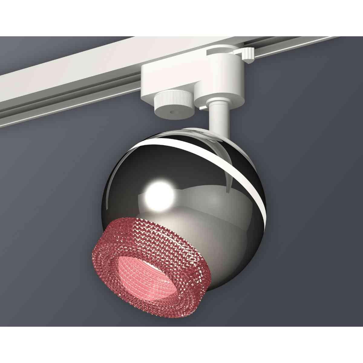 фото комплект трекового светильника ambrella light track system xt1104003 psl/pi серебро полированное/розовый (a2520, c1104, n7193) | 220svet.ru