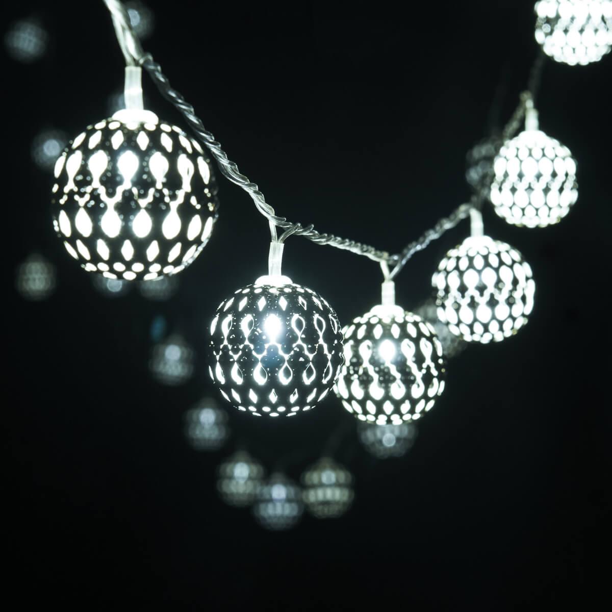 фото светодиодная гирлянда eurosvet нить 230v 400-003 хром/белый с эффектом мерцания | 220svet.ru