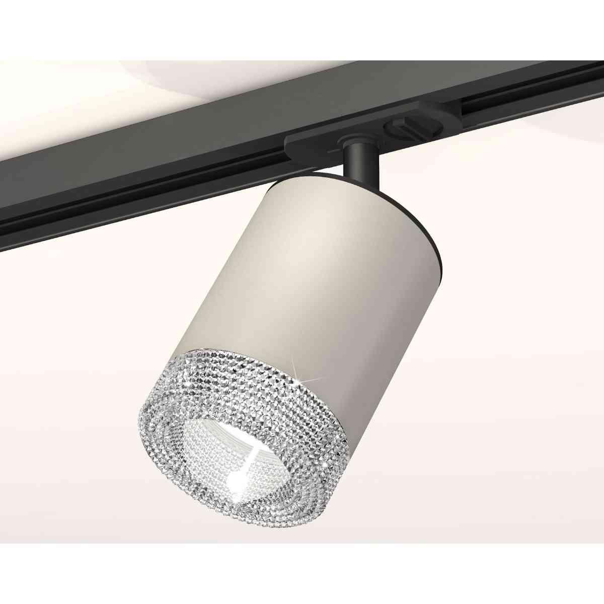 фото комплект трекового светильника ambrella light track system xt7423010 sgr/cl/sbk серый песок/прозрачный/черный песок (a2537, c7423, n7191) | 220svet.ru