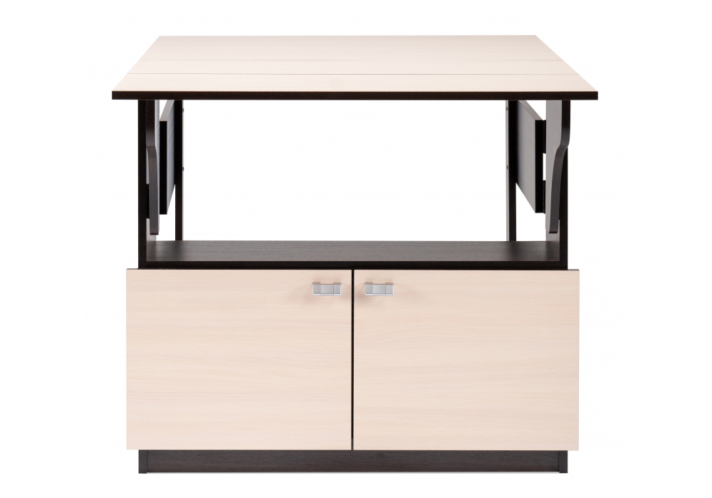 фото стол-книжка woodville симоне венге / дуб молочный 474292 | 220svet.ru