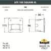 Миниатюра фото светильник для подсветки лестниц встраиваемый fumagalli leti 100 square-el 3c3.000.000.wyg1l | 220svet.ru