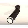 Миниатюра фото комплект накладного светильника ambrella light techno spot xm6356002 sbk/fr черный песок/белый матовый (a2210, c6356, n6221) | 220svet.ru