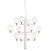 Миниатюра фото подвесная люстра ideal lux copernico sp12 bianco | 220svet.ru