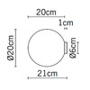 Миниатюра фото настенный/потолочный светильник lumi sfera d20 | 220svet.ru