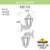 Миниатюра фото светильник уличный настенный fumagalli bisso/anna e22.131.000.wxe27 | 220svet.ru