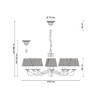 Миниатюра фото подвесная люстра lucia tucci bristol 890.8 ivory | 220svet.ru