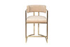 Миниатюра фото стул полубарный garda decor 76ar-603gold-bg беж/мат. золото | 220svet.ru