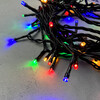 Миниатюра фото гирлянда нить 10м разноцветная 24в, 100 led, провод черный пвх, ip54 ltc pst100-11-1m | 220svet.ru