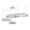 Миниатюра фото подвесная светодиодная люстра st luce tivoli sl1622.103.04 | 220svet.ru