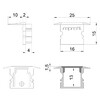 Миниатюра фото заглушка deko-light end cap p-et-02-10 set 2 pcs 978130 | 220svet.ru