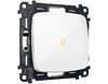 Миниатюра фото выключатель одноклавишный с самовозвратом с подсветкой 3200k ambrella volt quant omega mo102050 | 220svet.ru