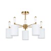 Миниатюра фото потолочная люстра на штане arte lamp waverley a4102pl-5pb | 220svet.ru