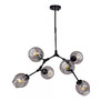 Миниатюра фото люстра bubble 6 black/smoky | 220svet.ru