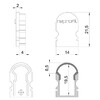 Миниатюра фото заглушка deko-light end cap r-au-02-08 set 2 pcs 979600 | 220svet.ru