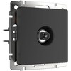 Миниатюра фото тв-розетка оконечная werkel черные матовый w1183008 | 220svet.ru