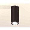 Миниатюра фото комплект накладного светильника ambrella light techno spot xs7443003 sbk/psl черный песок/серебро полированное (c7443, n7003) | 220svet.ru