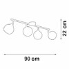 Миниатюра фото потолочная люстра vitaluce v4313-0/4pl | 220svet.ru