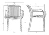 Миниатюра фото стул обеденный dobrin walter arm lmzl-pp776a_p_gr-04-12640 | 220svet.ru