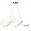 Миниатюра фото подвесной светодиодный светильник escada knot 10236/1led gold | 220svet.ru