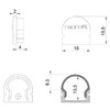 Миниатюра фото заглушка deko-light end cap r-au-01-10 set 2 pcs 979501 | 220svet.ru
