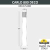 Миниатюра фото садовый светильник-столбик fumagalli carlo deco 800 dr3.575.000.wxu1l | 220svet.ru