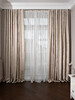 Миниатюра фото портьера mesh бежевый 275*260 garda decor 121gd-00004/1 | 220svet.ru