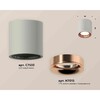 Миниатюра фото комплект накладного светильника ambrella light techno spot xs7533025 sgr/ppg серый песок/золото розовое полированное (c7533, n7015) | 220svet.ru