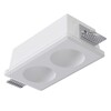 Миниатюра фото встраиваемый светильник в гкл arte lamp invisible a9286pl-2wh | 220svet.ru