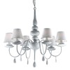 Миниатюра фото подвесная люстра ideal lux blanche sp6 bianco | 220svet.ru