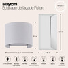 Миниатюра фото уличный настенный светодиодный светильник maytoni fulton o573wl-l6w | 220svet.ru
