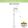 Миниатюра фото садовый светильник-столбик fumagalli aloe`.r/g250 1l g25.163.s10.wxe27 | 220svet.ru