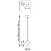 Миниатюра фото подвесной светильник lightstar qubica 805504 | 220svet.ru