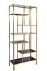 Миниатюра фото стеллаж золотистый/темн garda decor 46as-sh1452-gold | 220svet.ru