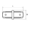 Миниатюра фото коннектор трековый однофазный прямой lightstar barra 502109 | 220svet.ru