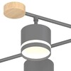 Миниатюра фото люстра reluce 78730-0.3-06 gx53 grey+wood | 220svet.ru