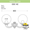 Миниатюра фото светильник уличный настенный fumagalli mirra/g300 g30.142.000.bxf1r | 220svet.ru