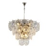 Миниатюра фото подвесная люстра ilamp rockfeller p2549-12 nic | 220svet.ru
