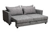 Миниатюра фото диван трехместный раскладной garda decor marco 2k-серый-flona ser+buta ser+colton032-ser | 220svet.ru