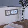 Миниатюра фото рамка из стекла на 3 поста werkel favorit серый w0031115 | 220svet.ru