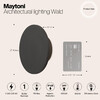 Миниатюра фото уличный настенный светодиодный светильник maytoni wald o420wl-l7gf | 220svet.ru