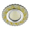 Миниатюра фото встраиваемый светильник fametto luciole dls-l139 gu5.3 glassy/gold | 220svet.ru