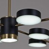 Миниатюра фото потолочная светодиодная люстра reluce 06369-0.3-08 cop+bk | 220svet.ru