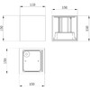 Миниатюра фото уличный настенный светодиодный светильник maytoni fulton o572wl-l20gr3k | 220svet.ru