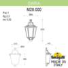 Миниатюра фото уличное бра fumagalli daria m28.000.000.vye27 | 220svet.ru